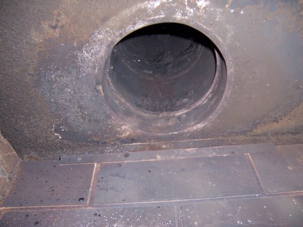 round open zero clearance flue chimney