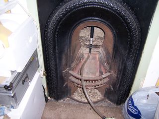 air seal a small coal burner fireplace