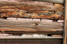 log wall