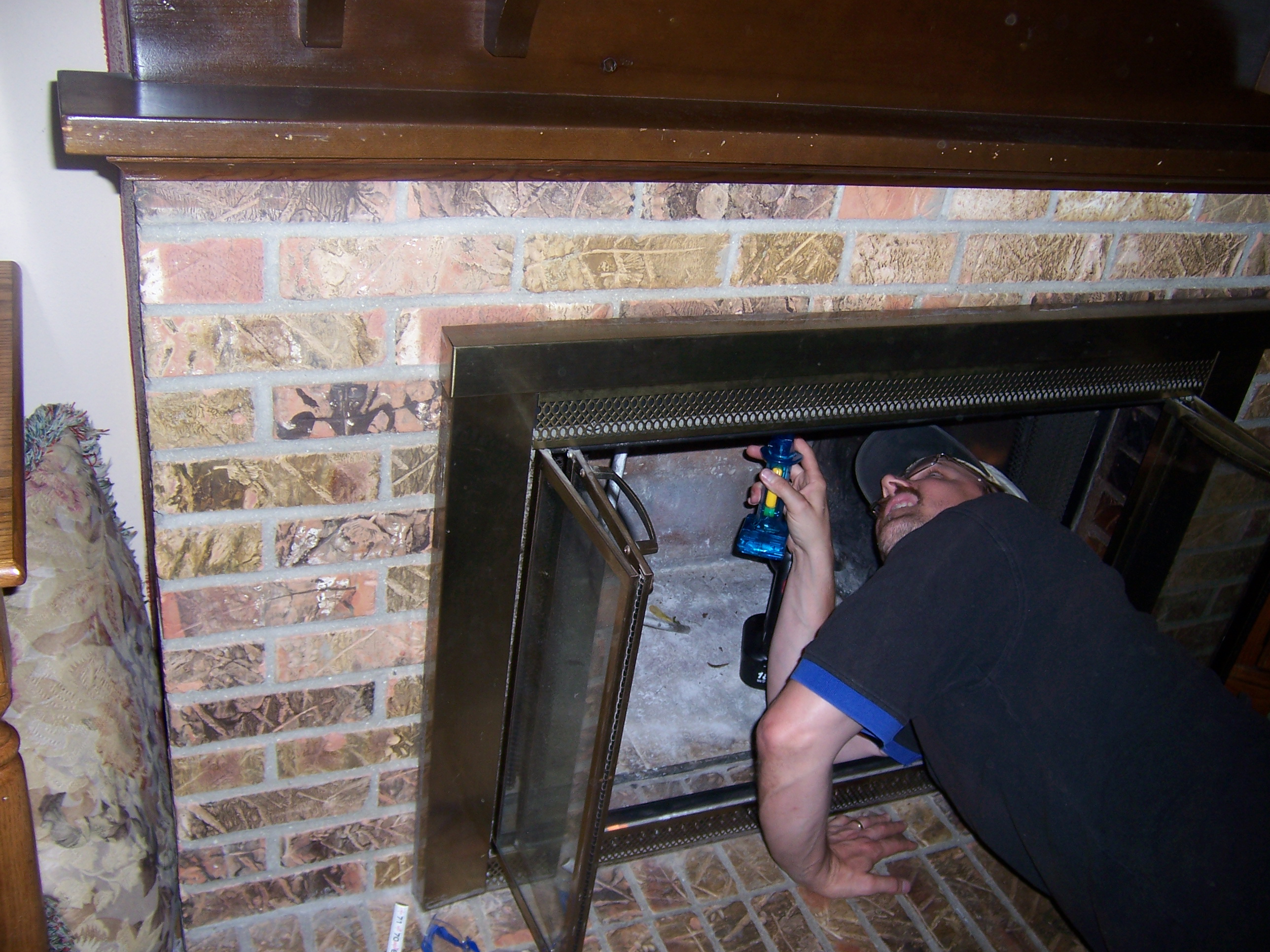 How do i improve my fireplace since i live in a rental duplex?